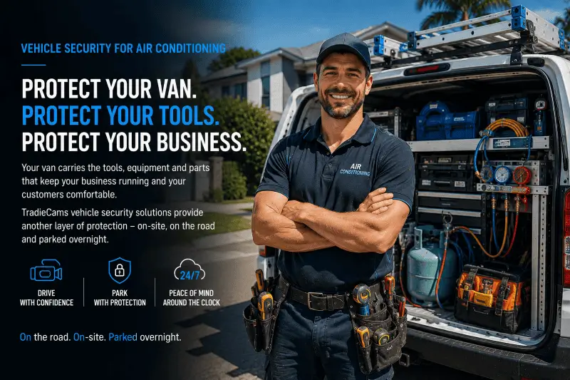 TradieCams Dashcams - Air Conditioning Hero Image - Landing Page