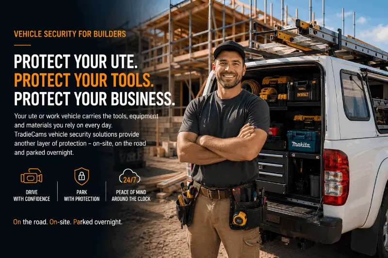 TradieCams Dashcams - Builders Hero Image - Landing Page