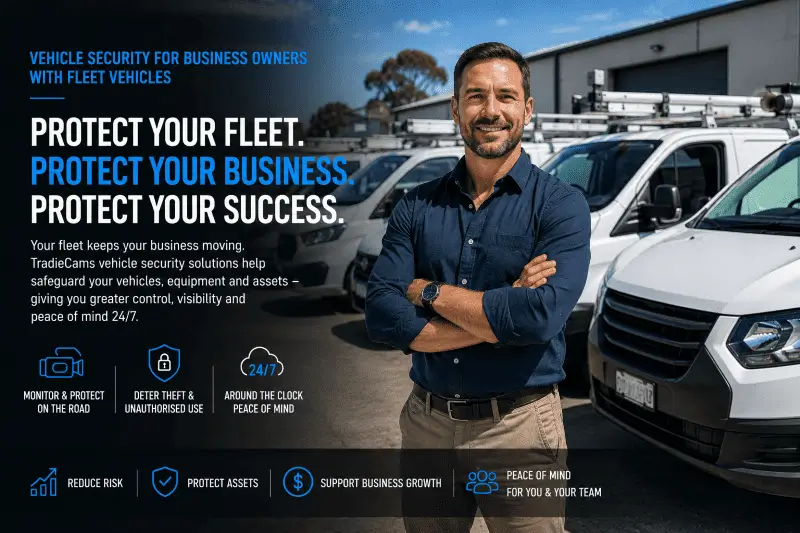 TradieCams Dashcams - Fleet Vehicles Hero Image - Landing Page