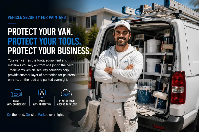TradieCams Dashcams - Painters Hero Image - Landing Page